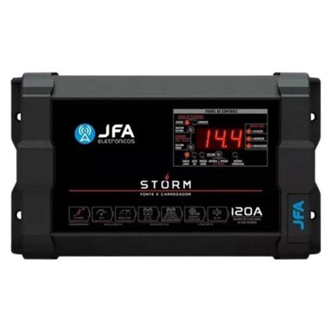 Fonte Automotiva Jfa Storm 120a Bivolt Medidor Cca E Sci Fonte