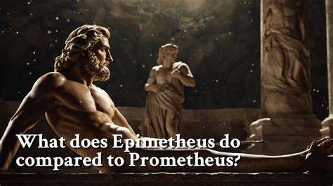 What Does Epimetheus Do Compared To Prometheus Greek Mythology Story