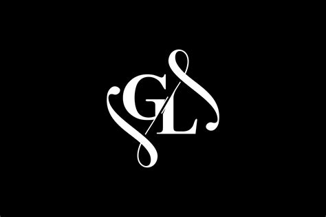 GL Monogram logo Design V6 By Vectorseller | TheHungryJPEG