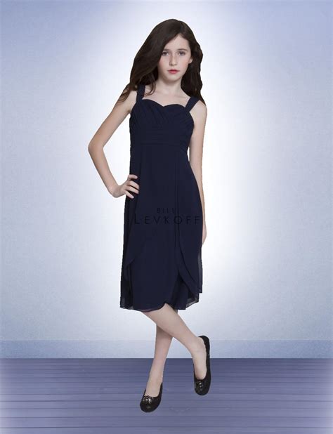 Bill Levkoff 56102 Junior Bridesmaid Chiffon Dress French Novelty