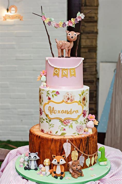 The Sweetery Bosque Encantado Em 2019 Bolo De Festa Bolos De