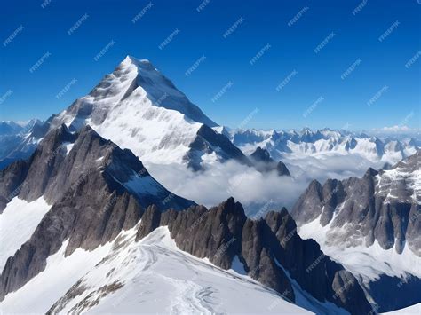 Premium AI Image | The Alps Are The Largest Mountain Range Peaks In The ...