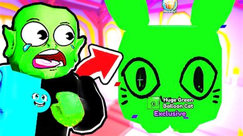 Mi A Picat HUGE GREEN BALLOON CAT In Pet Simulator X YouTube