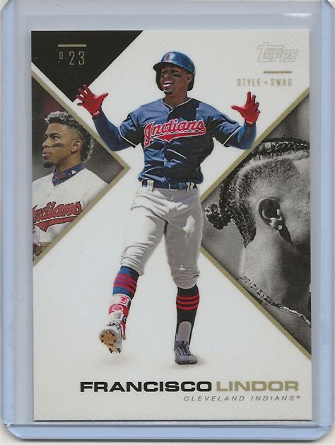 2019 Topps X Fernando Tatis Jr 023 Style And Swag Francisco Lindor Ebay