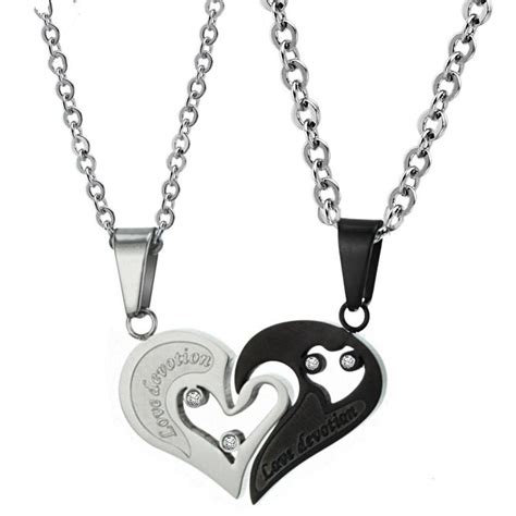 Korean Couple Necklace Titanium Necklaces Pendants Cute Necklaces For Couples Matching Necklaces