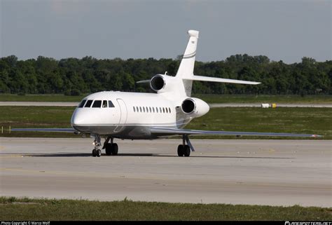 LX AFD Global Jet Luxembourg Dassault Falcon 900EX Photo By Marco Wolf