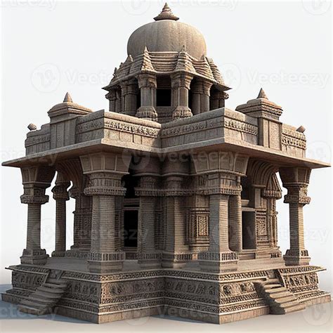 ayodhya temple, ram temple 3D, white BG 22311644 Stock Photo at Vecteezy