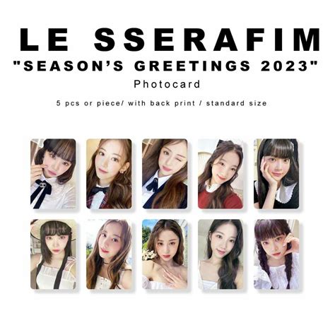 Le Sserafim Season S Greetings 2023 Photocard Hobbies Toys