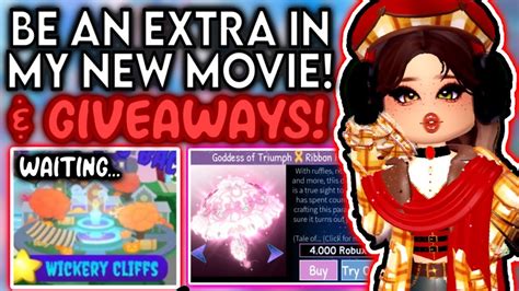 BE AN EXTRA IN MY MOVIE FOR HALLOWEEN GOT GIVEAWAYS ROBLOX Royale