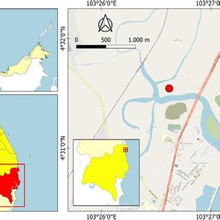 Survey location Sungai Kerteh, Kemaman district, Trengganu, Malaysia... | Download Scientific ...