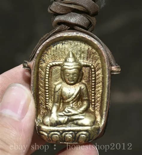 Old Tibet Buddhismus Bronze Gilt Shakyamuni Sakyamuni Buddha Lotus