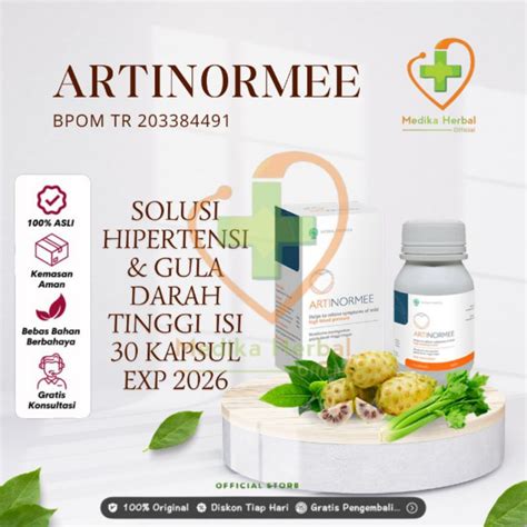 Jual Artinormee Herbal Asli Original Obat Hipertensi Darah Tinggi