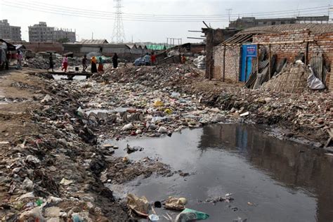 Pollutions At Hazaribagh Tannery Of Bangladesh Editorial Photography