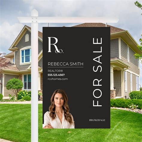 Real Estate For Sale Sign Template Realtor Yard Sign Etsy Canada