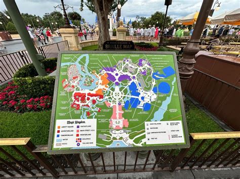 Magic Kingdom Braille Map Remade, Removes Splash Mountain - WDW News Today