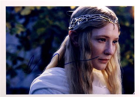 Cate Blanchett Autograph Signed Lord of the Rings Photo