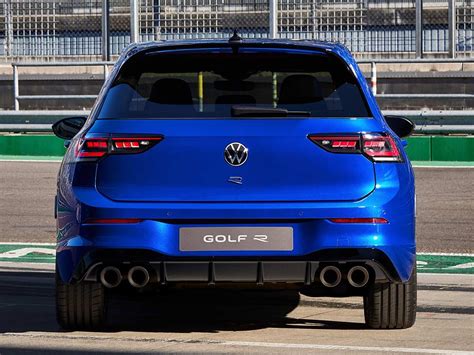 2024 Volkswagen Golf R Lapiz Blue Rear View | AUTOBICS