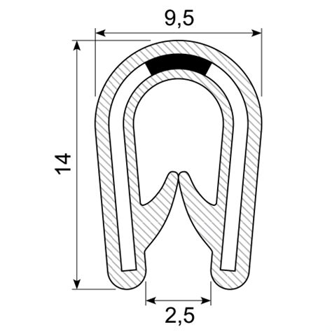 A Edge Trim Steel Spine Nangong Letu Automotive Components Co