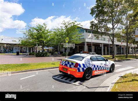 NSW Sydney police car, a chrysler highway patrol vehicle in the suburb ...