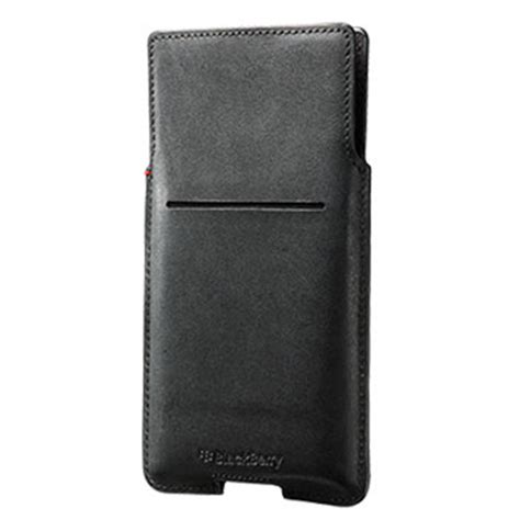 Official Blackberry Priv Leather Pocket Case Cover Black