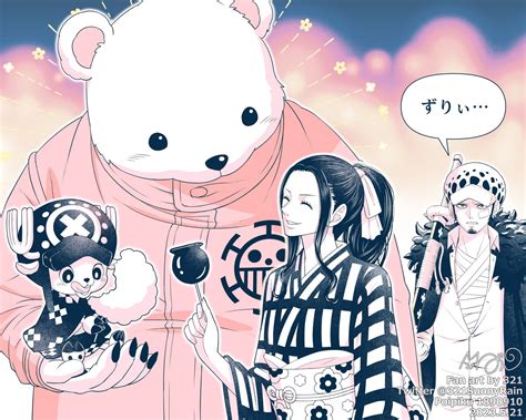 Nico Robin Trafalgar Law Tony Tony Chopper And Bepo One Piece