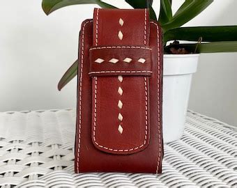 Handmade Leather Cell Phone Holster By Marancu Natural Leather