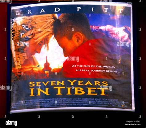 Film Poster Seven Years In Tibet Stock Photo - Alamy