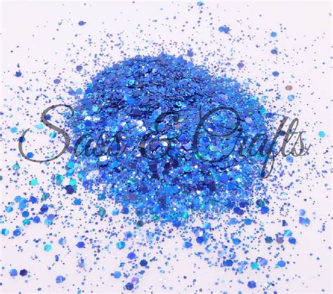 Holo Royal Blue Chunky 2 Oz Sass And Crafts Llc