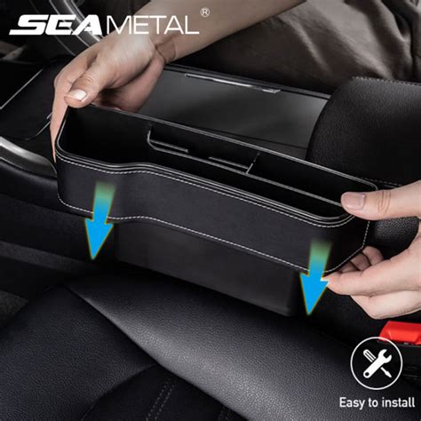 Car Seat Gap Storage Box Car Organizer Gap Slit Filler Holder For