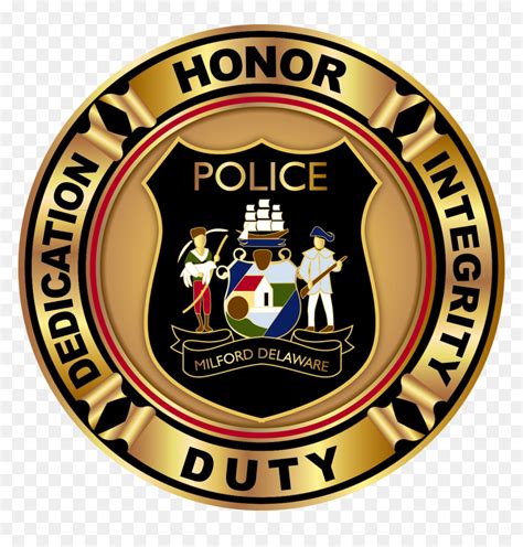 Generic Police Badge - Milford De Police Department, HD Png Download - vhv