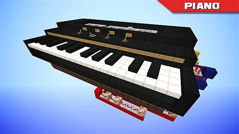 Giant Playable Piano In Vanilla Minecraft Minecraft Project