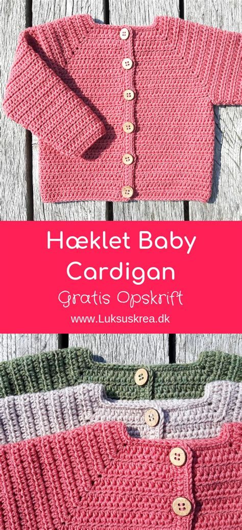 H Klet Baby Cardigan Luksuskrea H Kling Og Strik Crochet Baby