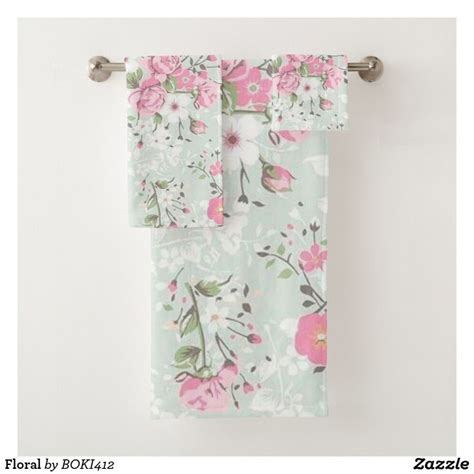 Floral Bath Towel Set Zazzle In Floral Bath Towels Floral