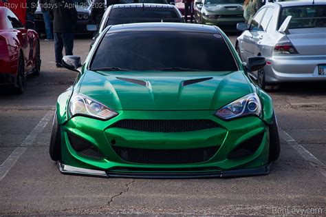 Front Of Green Hyundai Genesis Coupe Benlevy