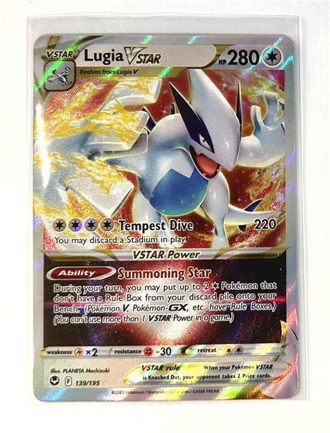 Pokemon TCG Silver Tempest Lugia VSTAR Full Art Ultra Rare 139 195