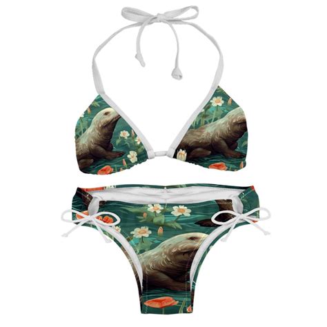 Platypus Stylish Bikini Set With Detachable Sponge And Adjustable Strap