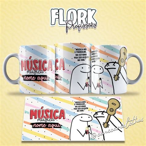 Caneca Personalizada Flork Profissoes Engracadas Musica Elo7