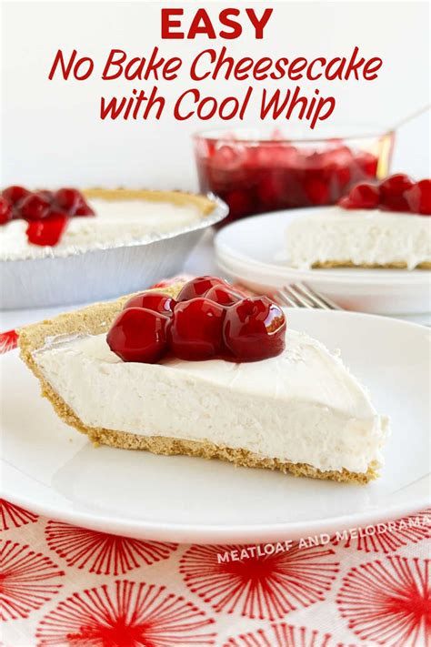 Easy No Bake Cheesecake With Cool Whip