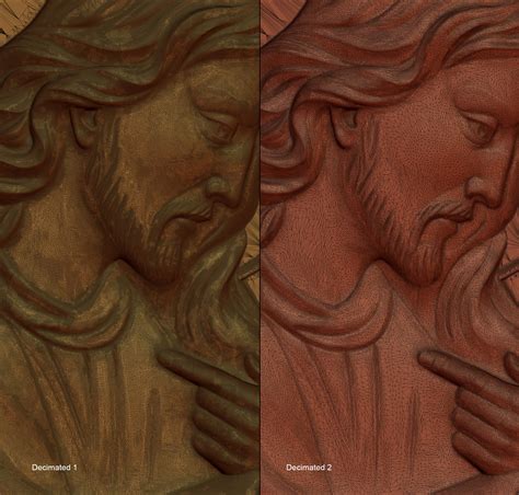 Jezus met hart reliëf sculptuur 3D model 39 ztl obj stl Free3D