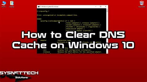 How To Clear Dns Cache On Windows Sysnettech