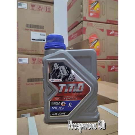 Jual Oli Mesin TMO 10W 40 TOYOTA 1 Liter Oli Synthetic Oli Mesin