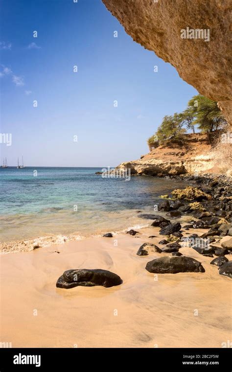 Tarrafal Beach In Santiago Island In Cape Verde Cabo Verde Stock