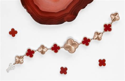 Van Cleef Arpels introduces guilloché rose gold and carnelian to its