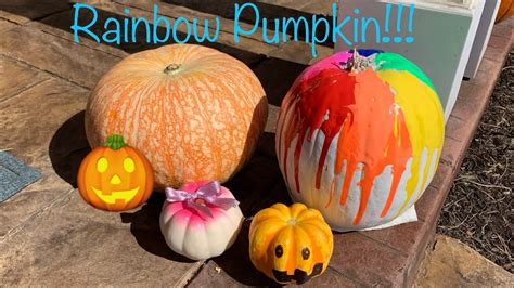 Diy Halloween Rainbow Pumpkin 🎃 New Giveaway In Description Youtube