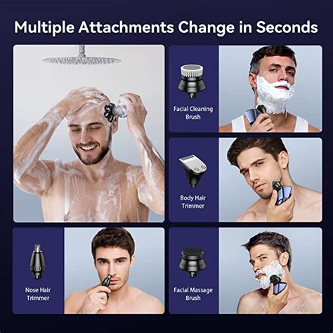 Head Shavers For Bald Men 7d Magnetic Floating Head Shaver With 3 Mod