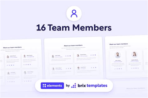 Team Members Webflow Template BRIX Templates Webflow