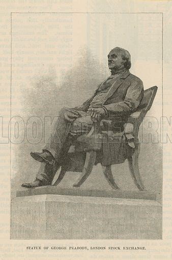 Statue Of George Peabody Stock Image Look And Learn