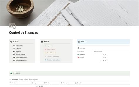 Plantilla Finanzas Personales Notion Marketplace