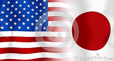 Usa-Japan Flag Stock Images - Image: 7152144