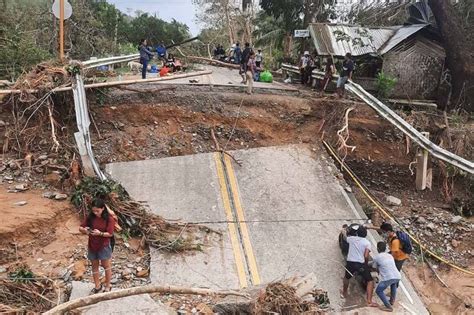 Typhoon Odette Damages Road Bridges In Palawan Abs Cbn News